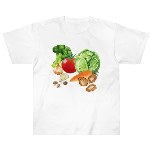 野菜不足リマインド ヘビーウェイトTシャツ