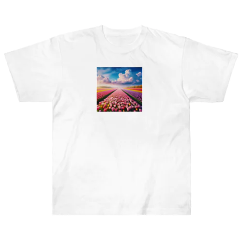 壮大な風景✨チューリップ🌷バージョン🌈 Heavyweight T-Shirt