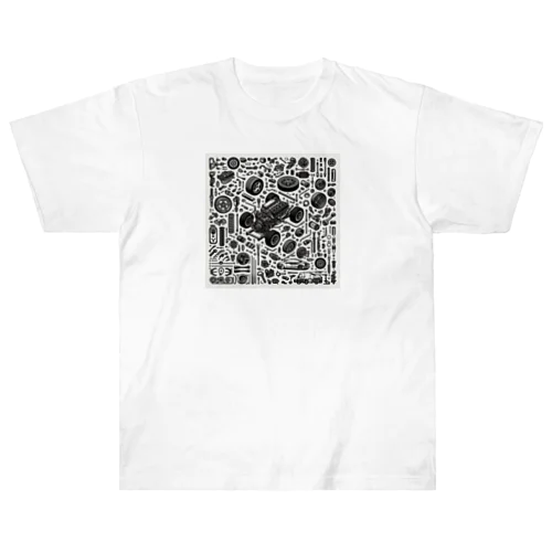 車部品 Heavyweight T-Shirt