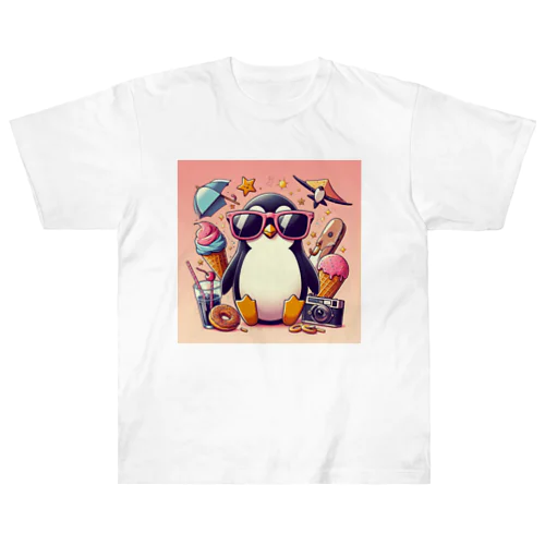 cool penguin ヘビーウェイトTシャツ