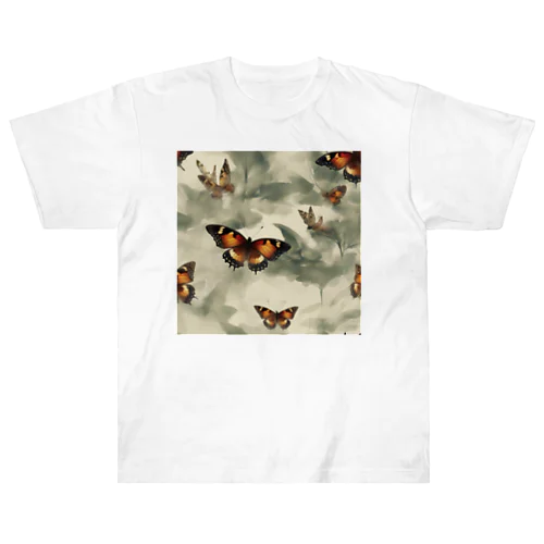 現実の蝶 Heavyweight T-Shirt