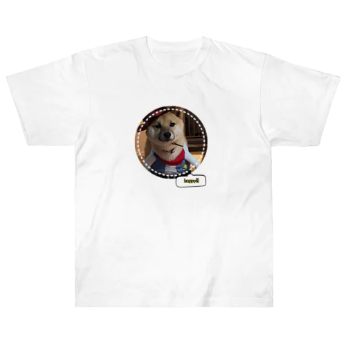 柴犬COOUo･ｪ･oU ヘビーウェイトTシャツ