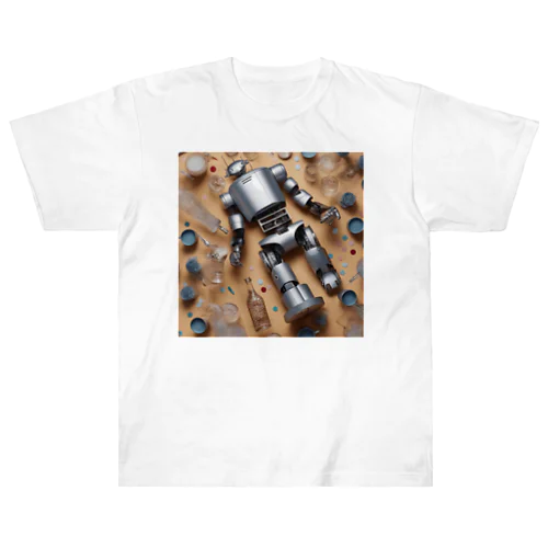 ガラクタとロボット Heavyweight T-Shirt