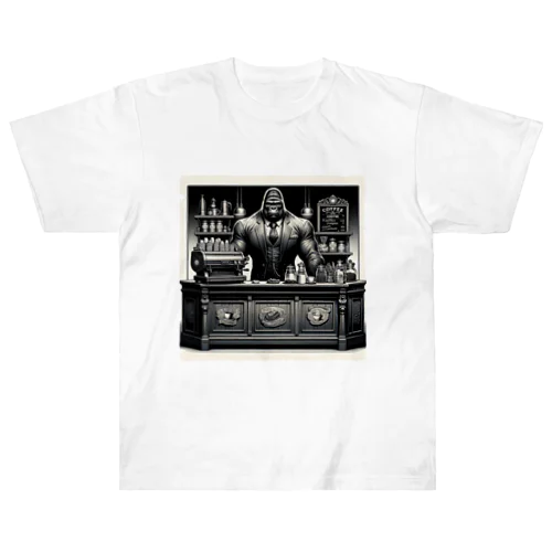 The Mighty Gorilla Coffee Shop  Heavyweight T-Shirt