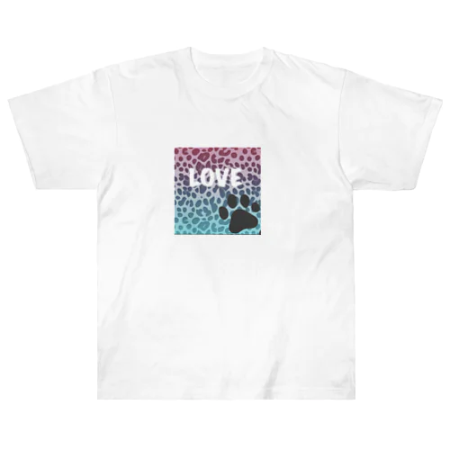 豹柄LOVE🐾シリーズ ヘビーウェイトTシャツ