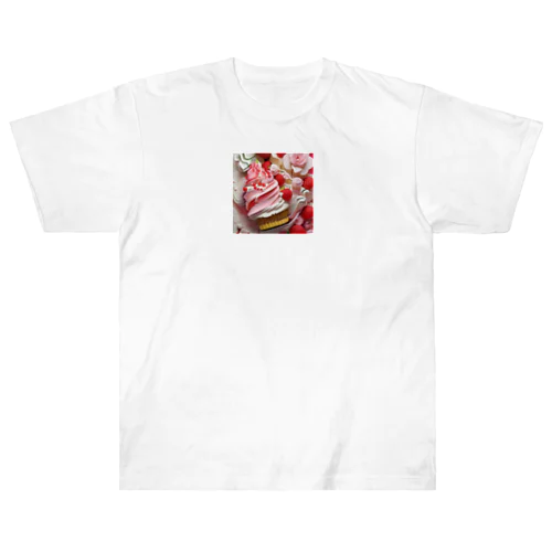 美味しそうなケーキのイラストグッズ Heavyweight T-Shirt