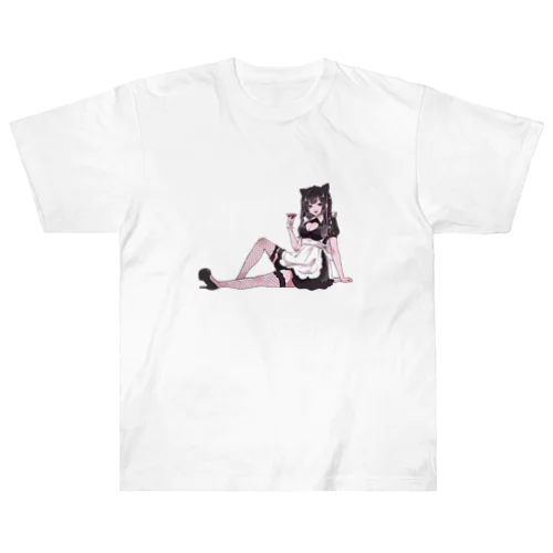 猫耳戦慄 ヘビーウェイトTシャツ