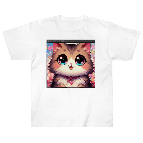 ねこニコばん Heavyweight T-Shirt