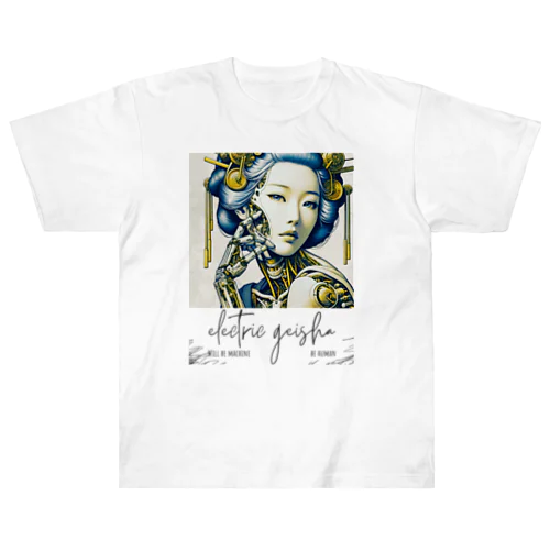 Cyber Punk Geisha ヘビーウェイトTシャツ