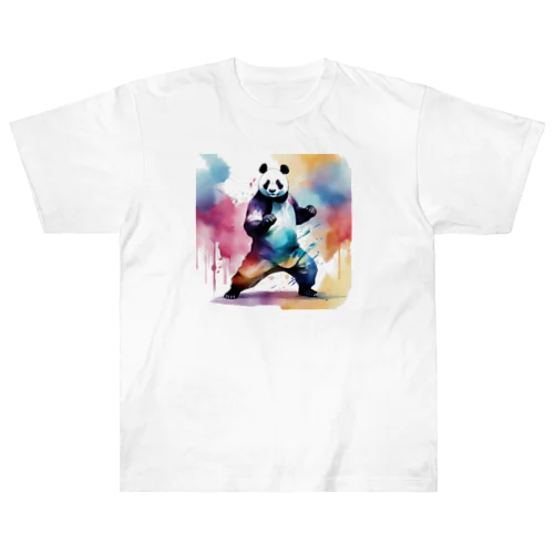 強そうなパンダさん Heavyweight T-Shirt