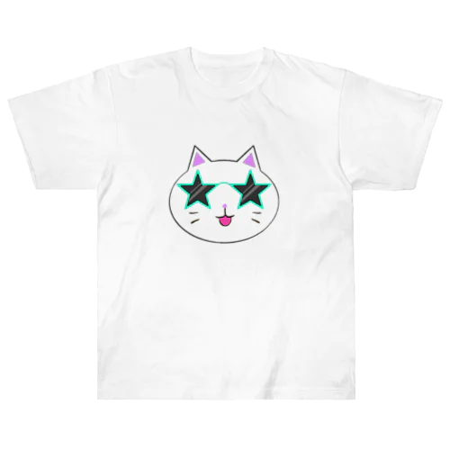 ちょいパリピにゃんこ Heavyweight T-Shirt