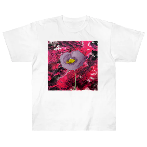 ケシの花 ヘビーウェイトTシャツ