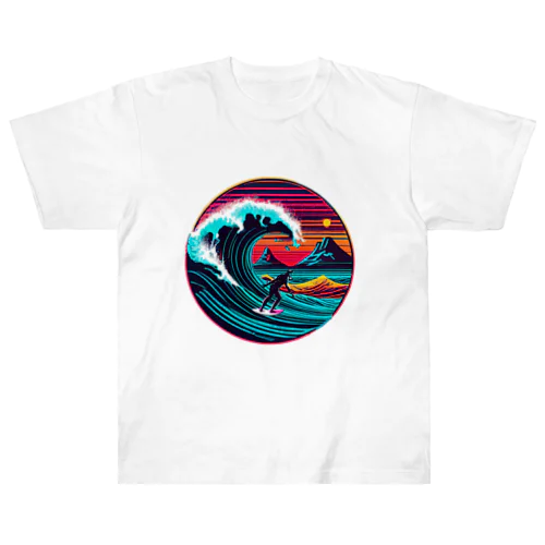 no  surfing no life ヘビーウェイトTシャツ