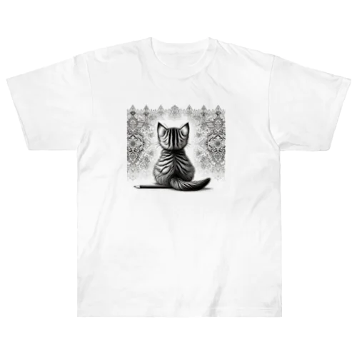 Back-raised Dream Cat 3 ヘビーウェイトTシャツ