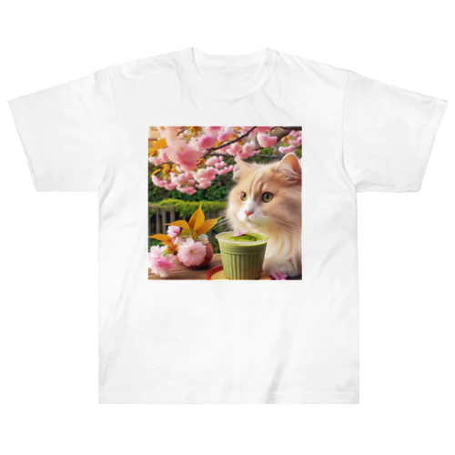 春の訪れを告げる桜満開 Heavyweight T-Shirt