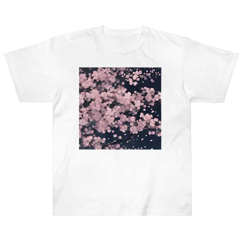 夜桜 ヘビーウェイトTシャツ