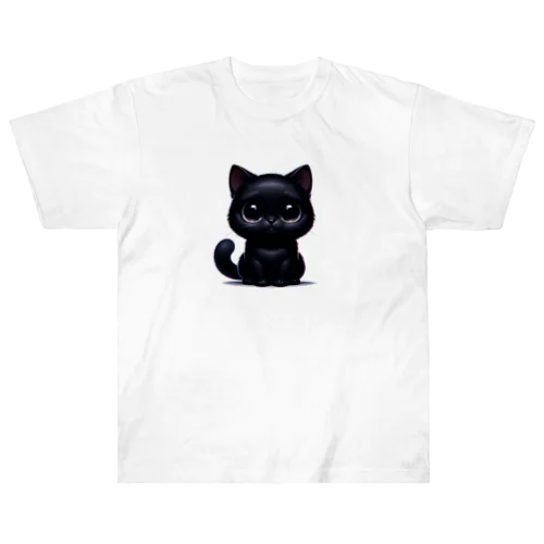 黒猫ちゃん Heavyweight T-Shirt