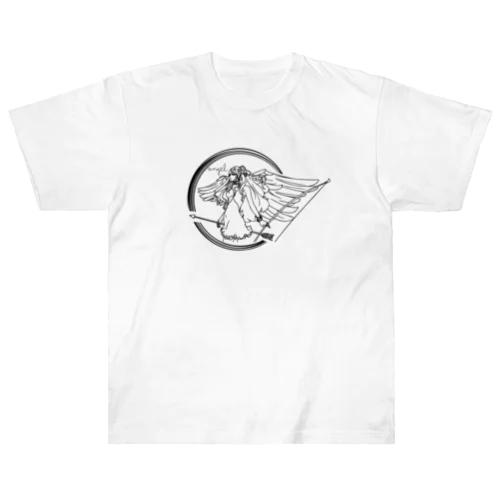 天使の線画 Heavyweight T-Shirt