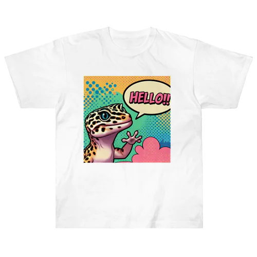 ポップレオパちゃん Heavyweight T-Shirt