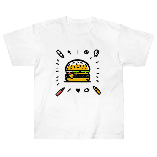 ハンバーガーくん ヘビーウェイトTシャツ