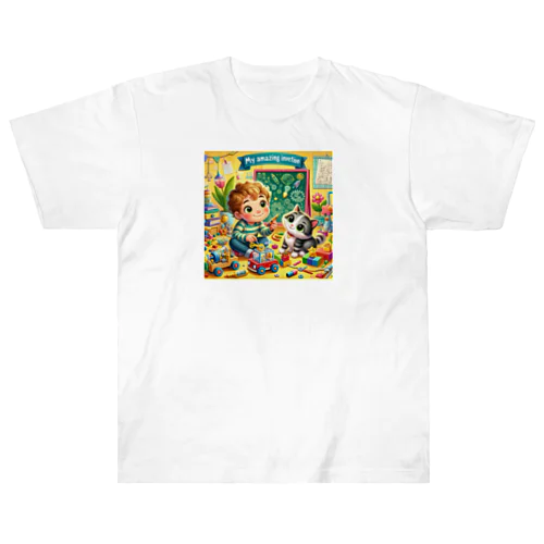 ぼくのすごいはつめい Heavyweight T-Shirt