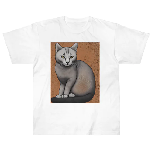 hairless cat 001 ヘビーウェイトTシャツ