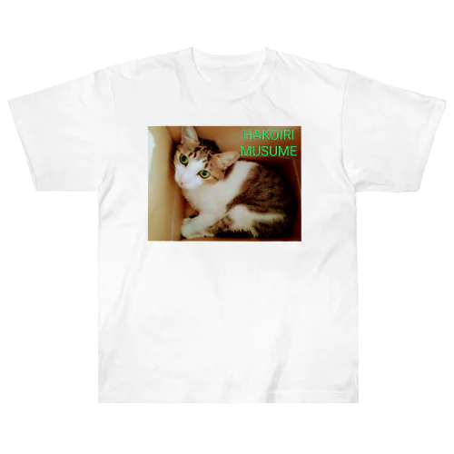 ハコイリムスメ(猫) ヘビーウェイトTシャツ