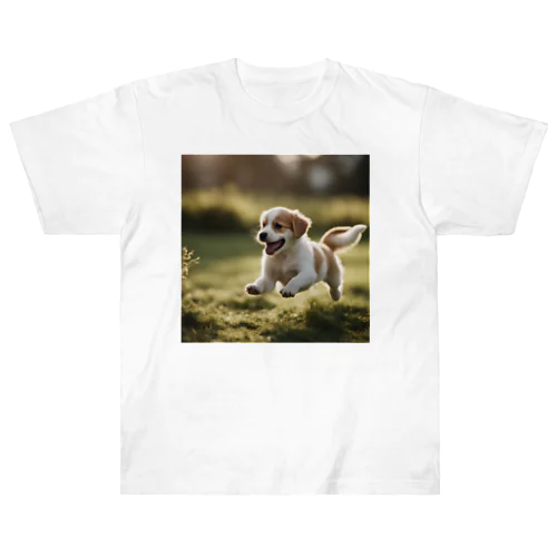 子犬 ヘビーウェイトTシャツ