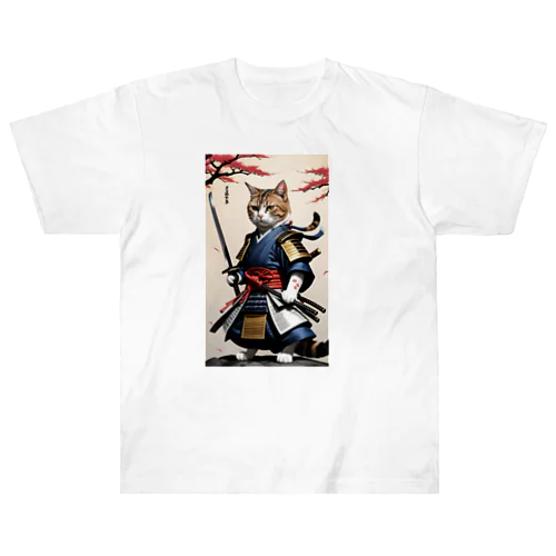 猫サムライパート2 Heavyweight T-Shirt