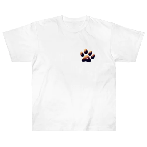 猫の肉球ニャンポイント Heavyweight T-Shirt
