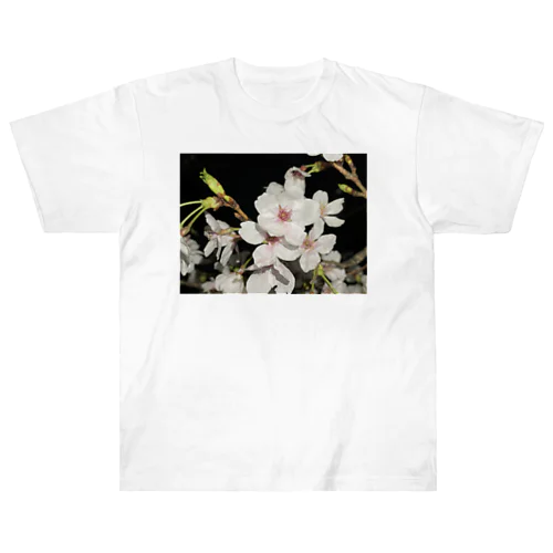 夜桜！満開◎ Heavyweight T-Shirt