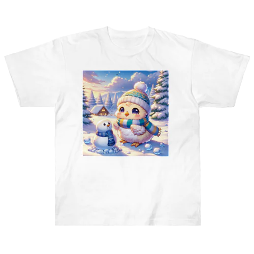 雪国のひよこ Heavyweight T-Shirt