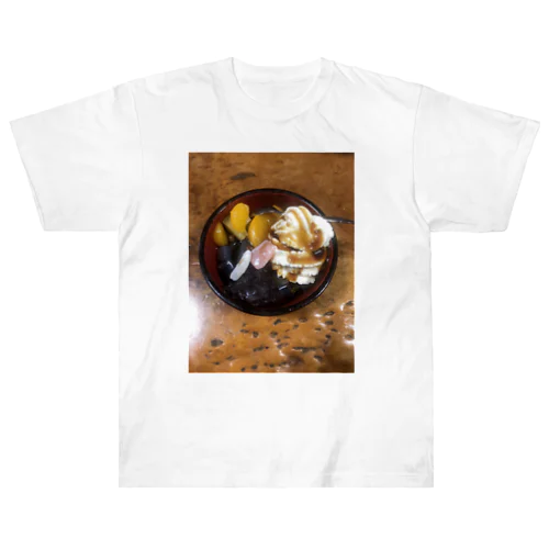 蕎麦屋のクリームあんみつ Heavyweight T-Shirt