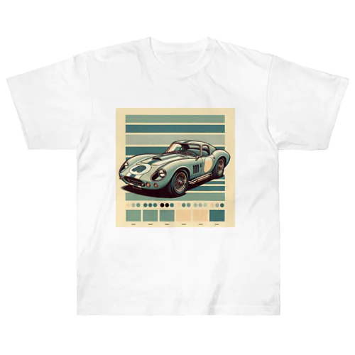 レトロなスポーツカー Heavyweight T-Shirt