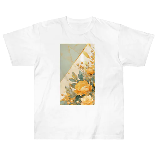 Lucky Flower Green Yellow Heavyweight T-Shirt