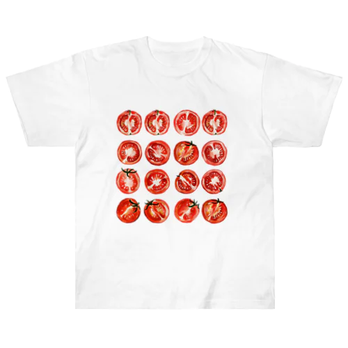 いろいろなトマト ヘビーウェイトTシャツ