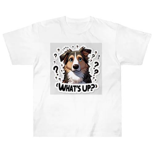 どうしたの?かわいいMIX犬との仲良しタイム ヘビーウェイトTシャツ