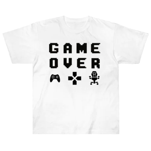 ゲームオーバー　game over　GAME OVER ヘビーウェイトTシャツ