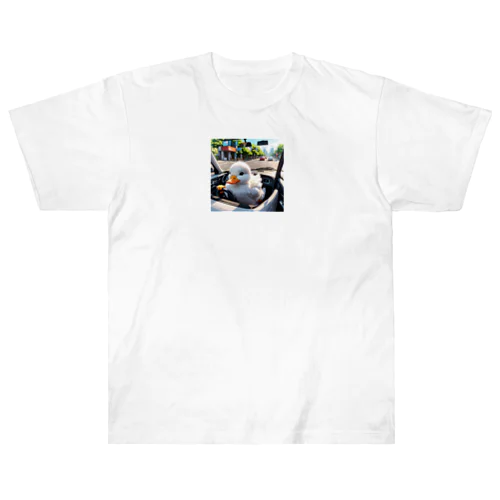 ホントの運転手は隣 Heavyweight T-Shirt