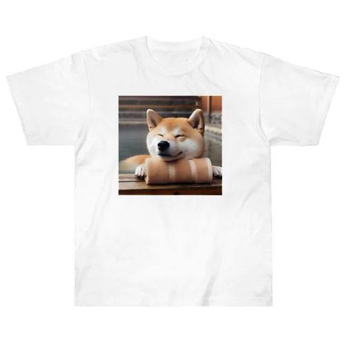 ほっこり柴犬 ヘビーウェイトTシャツ