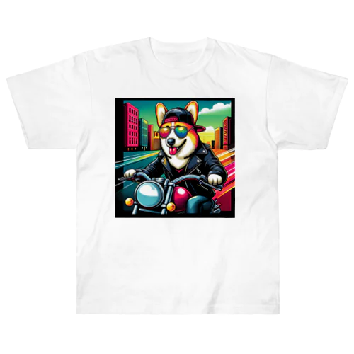 キャップ犬4 Heavyweight T-Shirt