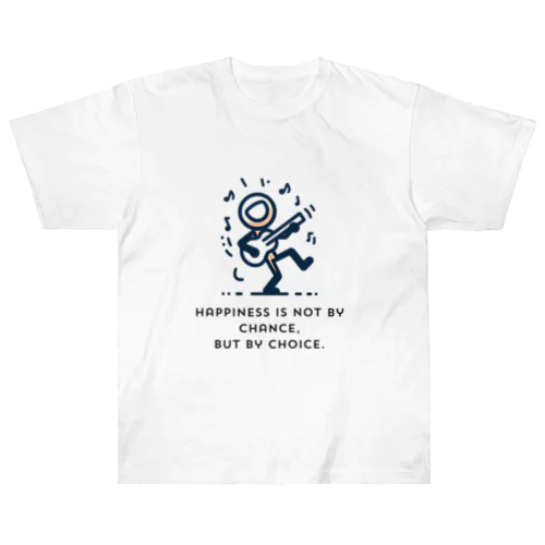 Stick figure singing Heavyweight T-Shirt