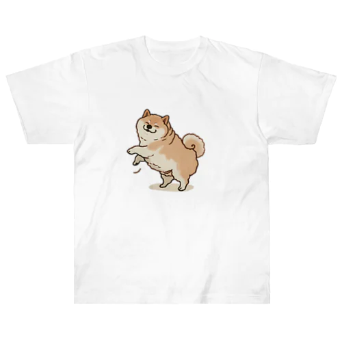 ダンシング柴犬 ヘビーウェイトTシャツ