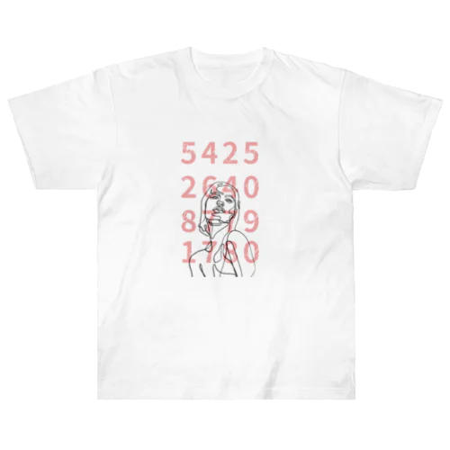 Numbers & Woman ヘビーウェイトTシャツ