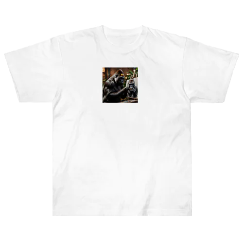 絵画人、ゴリラ Heavyweight T-Shirt