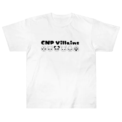 CNPVillains 6アイコンBK Heavyweight T-Shirt