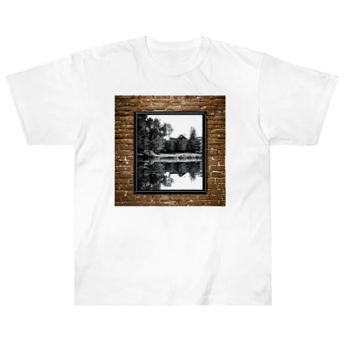 レトロ　風景 Heavyweight T-Shirt