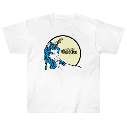 Guitar Head Unicorn ヘビーウェイトTシャツ