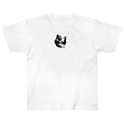 画家ゴリラ Heavyweight T-Shirt