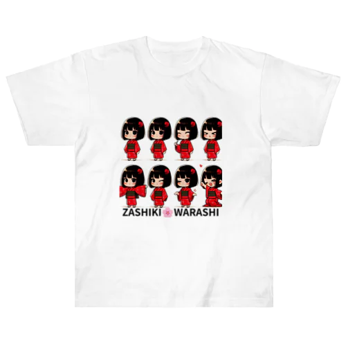 ZASHIKI🌸WARASHI ヘビーウェイトTシャツ